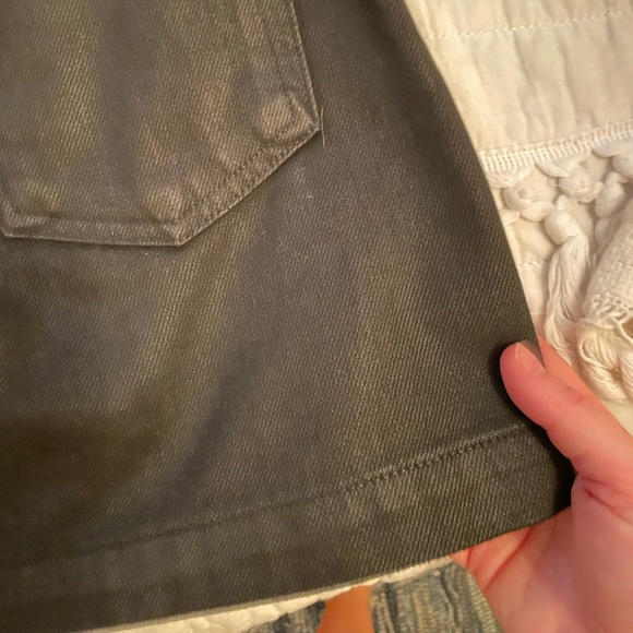 FRAME Black Jean Mini Skirt Sz 25 ✨ - Picture 5 of 5